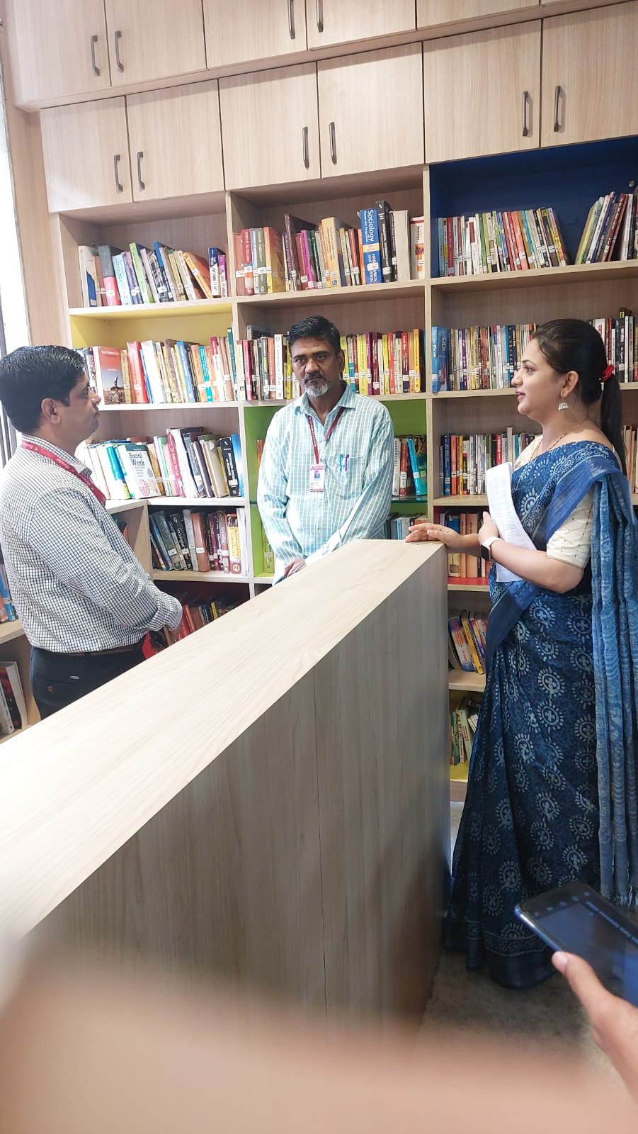 Dr. Balaji kendre Visited at Library